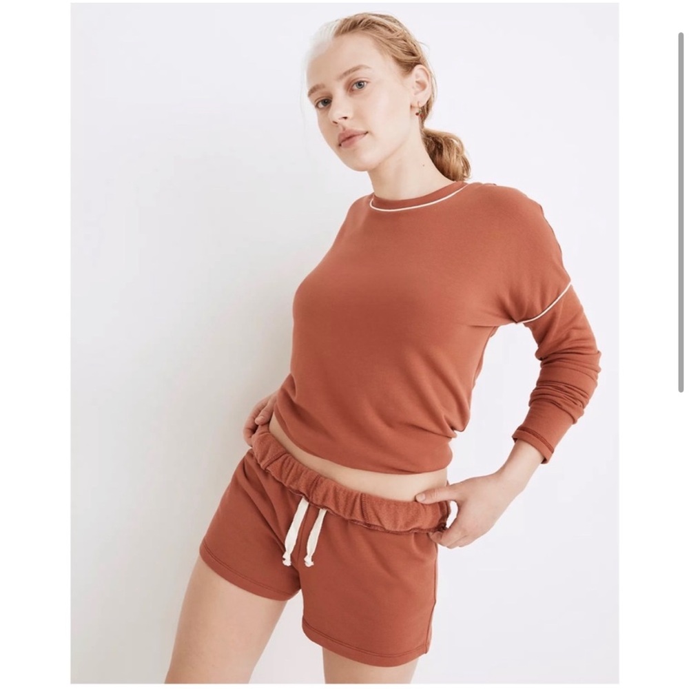 Madewell Piped Easygoing Sweatshorts